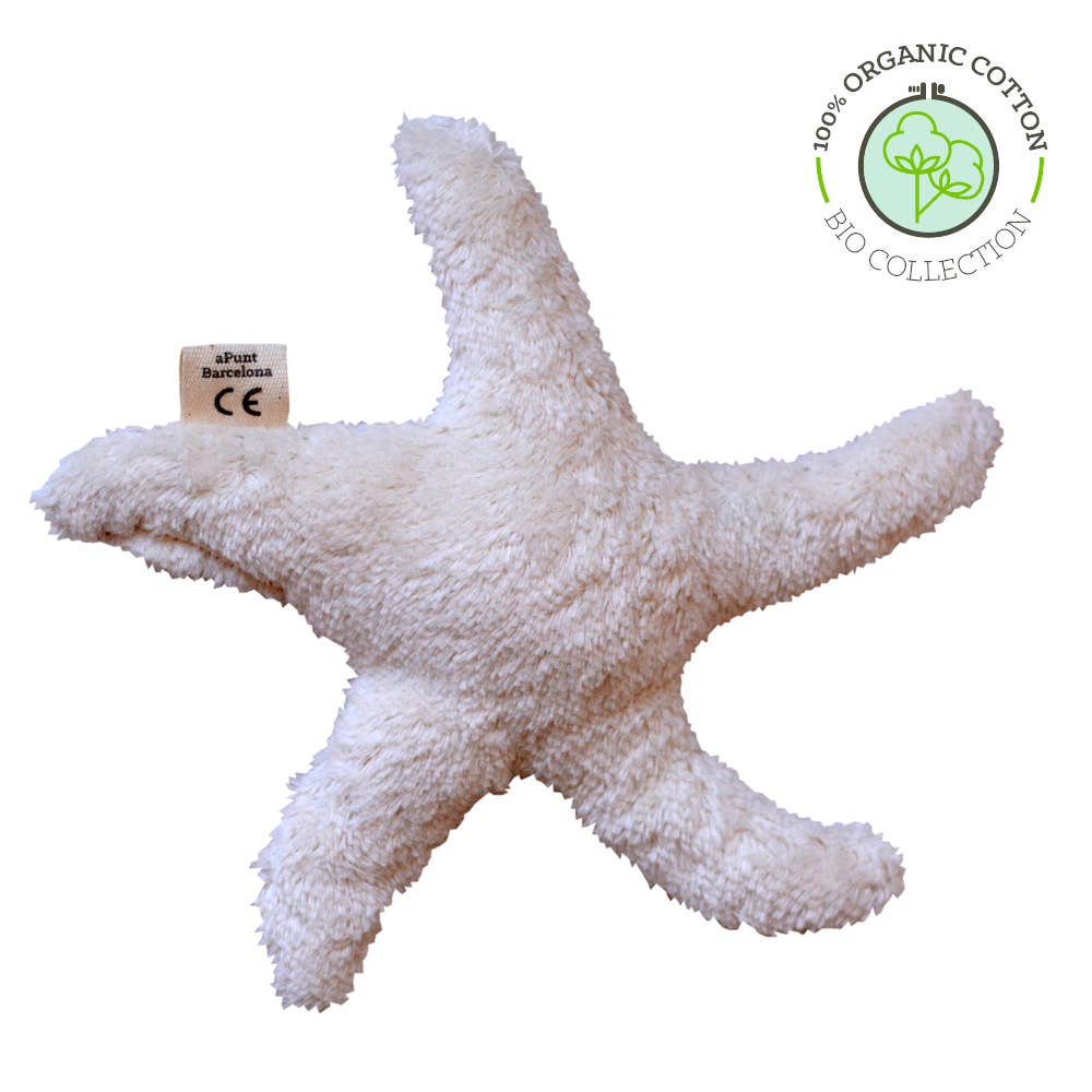 Organic cotton starfish rattle, back