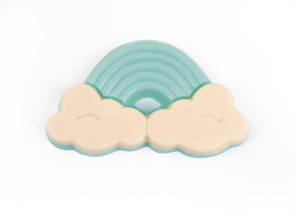 Rainbow-shaped soap from unicorn soap kit