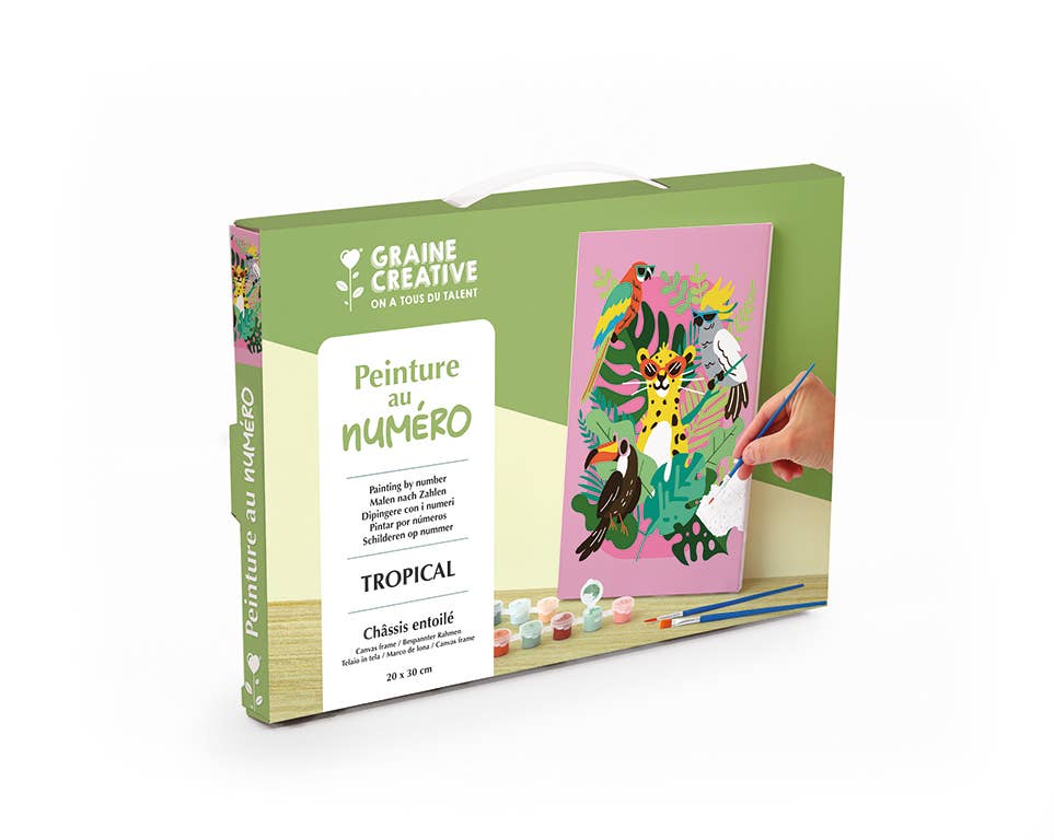Tropical Paint by Numbers Kit packaging box
