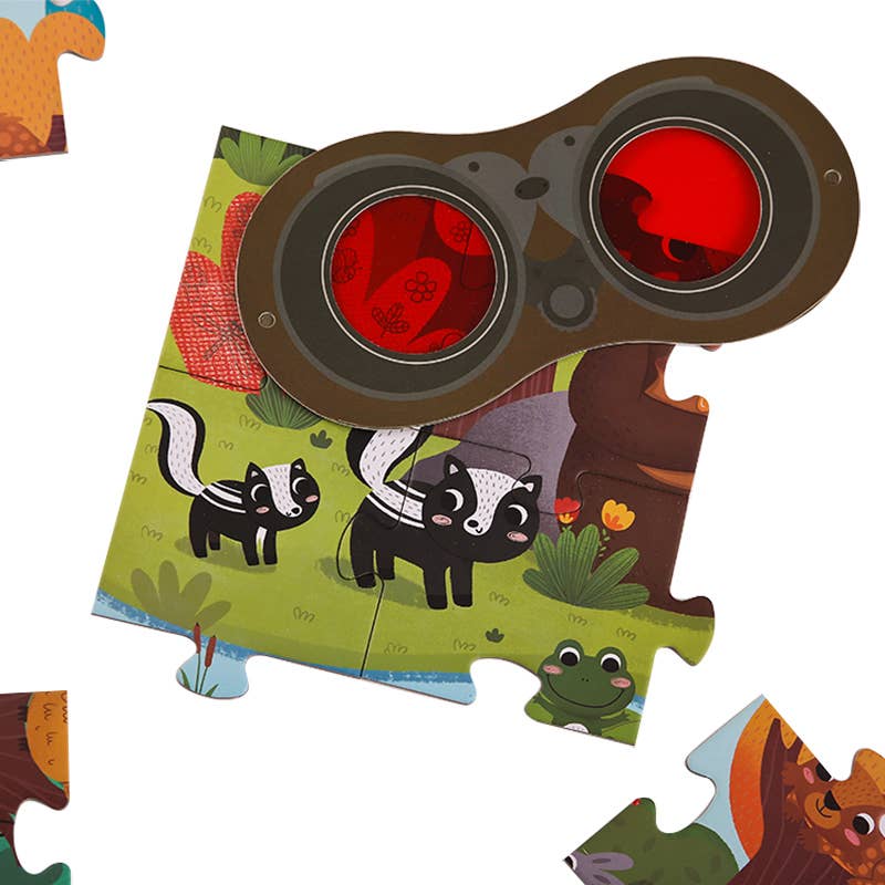 Detective glasses included with Forest Detective puzzle