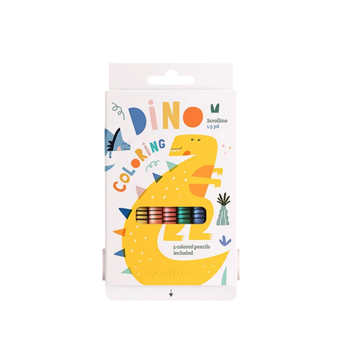 Dinosaur Coloring Roll packaging box