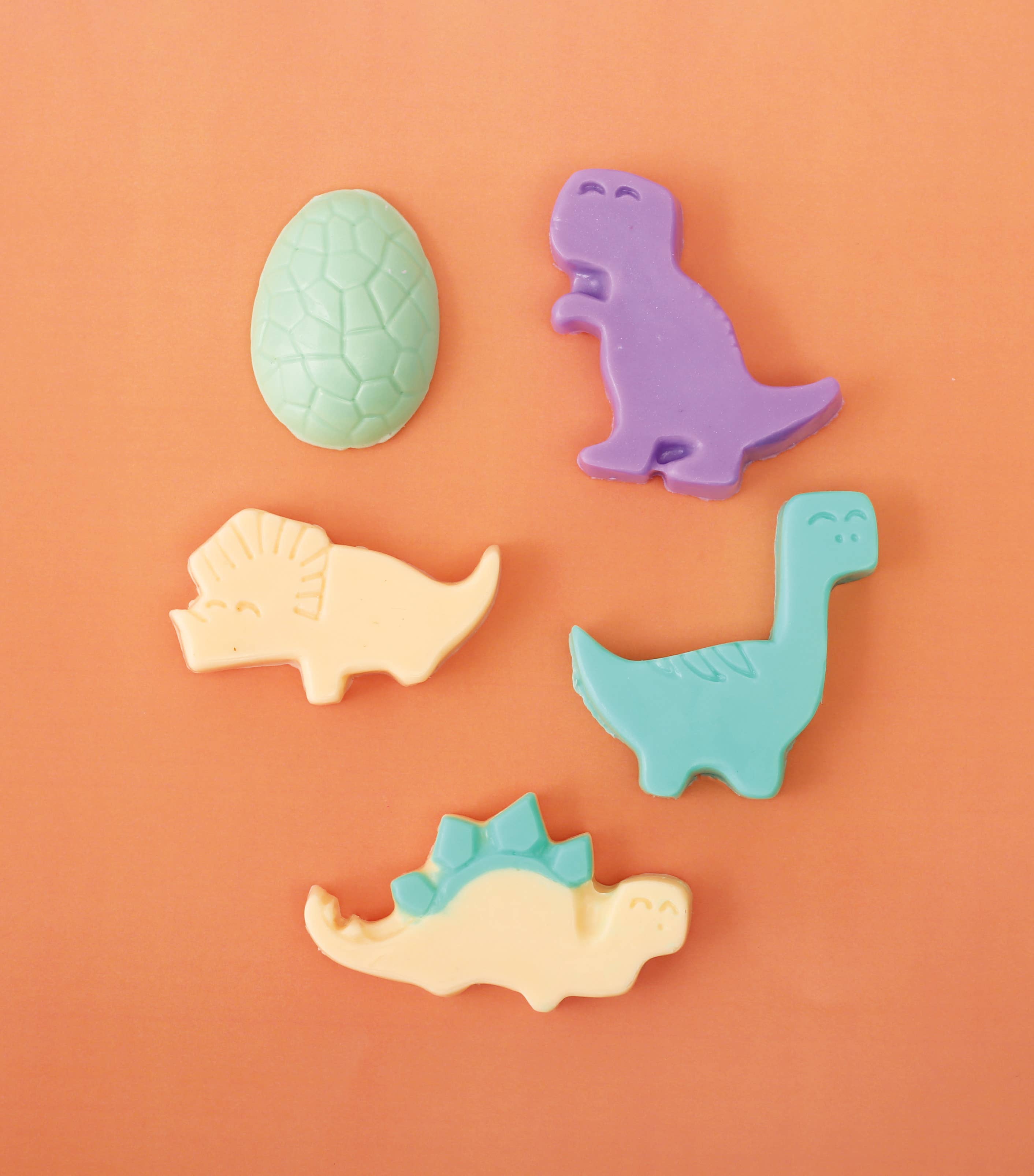 Dino Soap Workshop finished soap shapes